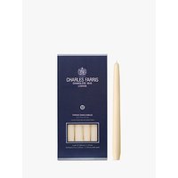 Charles Farris Dinner Candles, Pack Of 12, Ivory