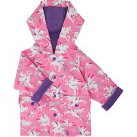 Hatley Baby Winged Unicorn Raincoat, Pink