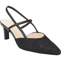 Peter Kaiser Mitty Slingback Court Shoes, Black