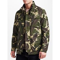 JOHN LEWIS & Co. Made In Manchester Camo Wax Jacket, Green