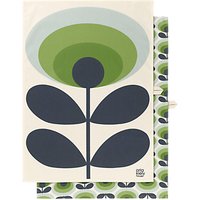 Orla Kiely 70s Flower Tea Towel, Pack Of 2