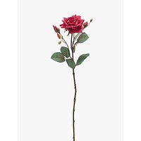 Peony Artificial Single Stem Rose, Red