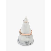 Stackers Peaks Large Jewellery Storage Cone, White Marble
