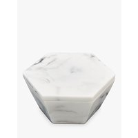 Stackers Geometric Trinket Jewellery Box, White Marble