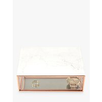 Stackers Classic Mini Deep Jewellery Box With Marble Lid, Rose Gold