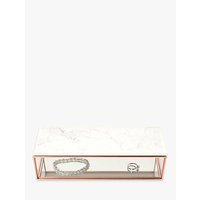 Stackers Sleek Deep Jewellery Box With Marble Lid, Rose Gold