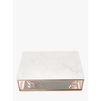 Stackers Classic Deep Jewellery Box With Marble Lid, Rose Gold