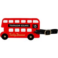 Tatty Devine London Bus Luggage Tag, Red