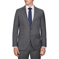 Hackett London Prince Of Wales Check Regular Fit Suit Jacket, Grey