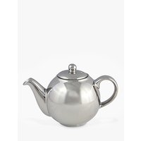 London Pottery Globe 2 Cup Teapot, 500ml, Silver