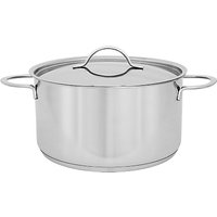 Rick Stein Coves Of Cornwall Stainless Steel Stock Pot, Silver, 6L