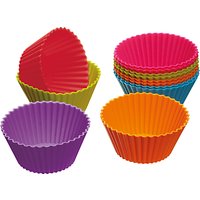 Colourworks Reusable Silicone Cup Cake Cases, Set Of 12, Assorted