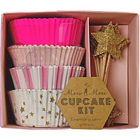 Meri Meri Star Cupcake Kit, Pink/Gold