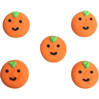 Creative Party Sugarcraft Halloween Pumpkin Cake Toppers, Pack Of 5