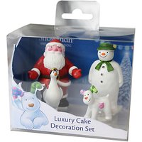 Creative Party Christmas Snowman, Duck, Dog And Santa Cake Topper Set