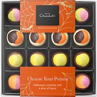 Hotel Chocolat Halloween Cocktails Chocolates - Choose Your Poison, Box Of 16, 100g