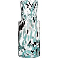 Kosta Boda Gran Glass Vase, Green/Black, 30cm