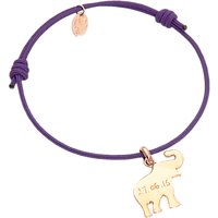 Merci Maman Personalised Elephant Charm Bracelet