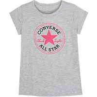 Converse Girls' Graphic Logo T-Shirt, Grey