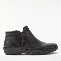 John Lewis Designed For Comfort Yale Double Zip Shoe Boots