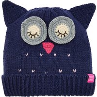 Little Joule Children's Owl Hat, Navy