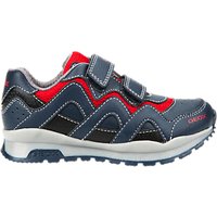 Geox Children's Pavel Riptape Trainers, Navy/Red