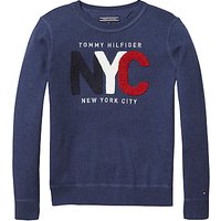 Tommy Hilfiger Boys' Towelling Sweatshirt, Navy
