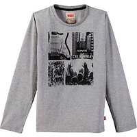Levi's Boys' Long Sleeve City T-Shirt, Grey