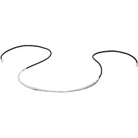 Karen Millen Wave Choker Necklace, Silver/Black