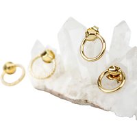 Missoma 18ct Gold Vermeil Magma Hoop Earrings, Gold