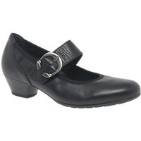 Gabor Ousby Extra Wide Fit Court Shoes, Black