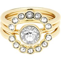 Ted Baker Cadyna Concentric Crystal Ring, Pale Gold/Clear