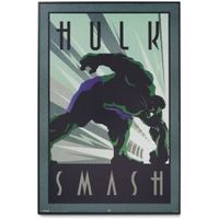 Hulk Comics Black Framed Art (W)62.5cm (H)93cm