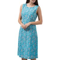 Sugarhill Boutique Aria Mermaid Fit And Flare Dress, Dusky Blue