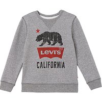 Levi's Boys' Bear Print Sweatshirt, Grey