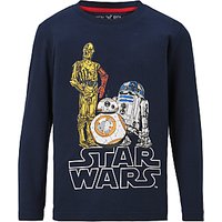 Star Wars Children's Droids Print T-Shirt, Blue