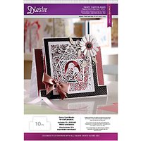 Crafter's Companion Die'sire Fancy Card Blanks, Square Centre Step Card, Pack Of 10, White
