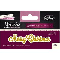 Crafter's Companion Essentials Merry Christmas Die