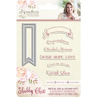 Crafter's Companion Shabby Chic Die And Stamp Set, Pack Of 8