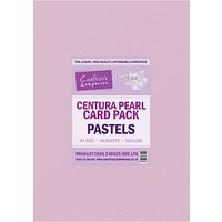 Crafter's Companion Luxury Centura Pearl A4 Card, Pack Of 40, Pastels