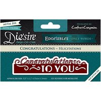 Crafter's Companion Edgeables Congratulations Die