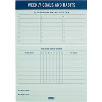 Kikki.K B5 Weekly Goals & Habits Pad, Inspiration