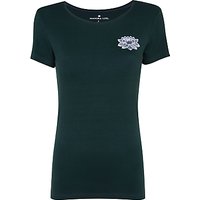 Manuka Lotus Print T-Shirt, Green/White