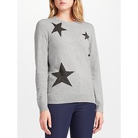 Collection WEEKEND By John Lewis Falling Star Intarsia Jumper, Grey
