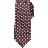 John Lewis Triangle Silk Tie, Burgundy/Navy