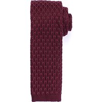 Kin By John Lewis Large Knit Tie, Claret