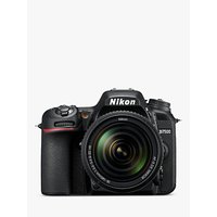 Nikon D7500 DSLR Camera With AF-S 18-140mm VR Lens, 20.9 MP, 4K UHD, Wi-Fi, Bluetooth, 3.2 Tiltable Touch Screen, Black