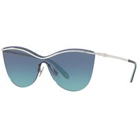 Tiffany & Co TF3058 Cat's Eye Sunglasses, Silver/Blue Gradient