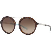 Tiffany & Co TF4136B Round Sunglasses, Tortoise/Brown Gradient