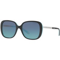 Tiffany & Co TF4137B Square Sunglasses, Black/Blue Gradient